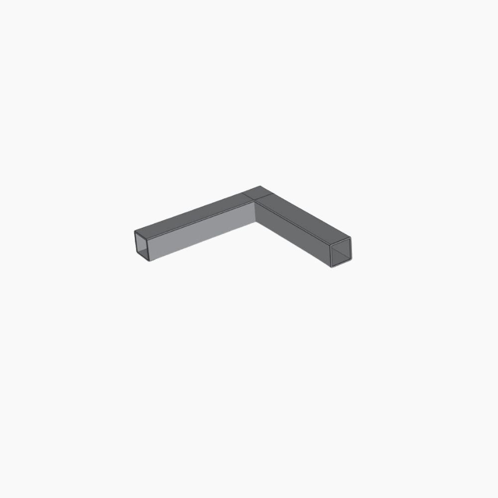 giunto a 2 vie 25*25 cromato giq25602