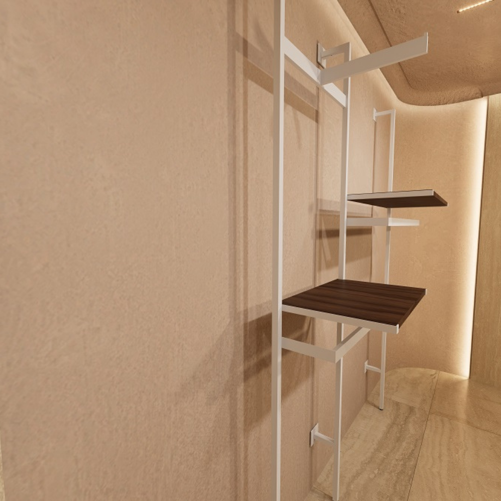 Coppia reggimensola Shelf / Partenope bianca
