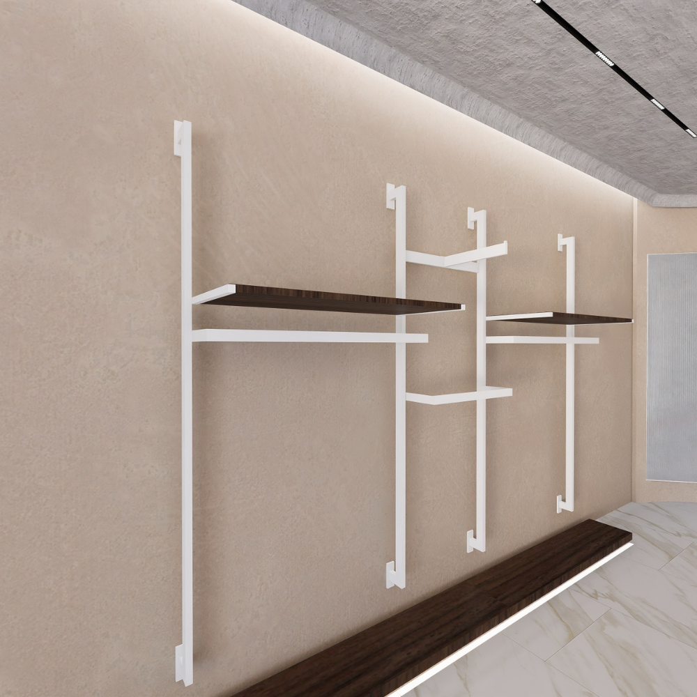 Montante Shelf H200 Bianco