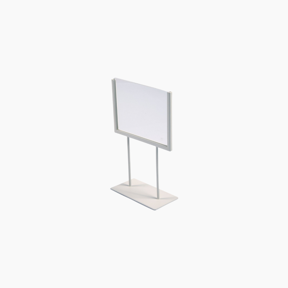 Espositore Portaprezzo Cartello Bianco h 30