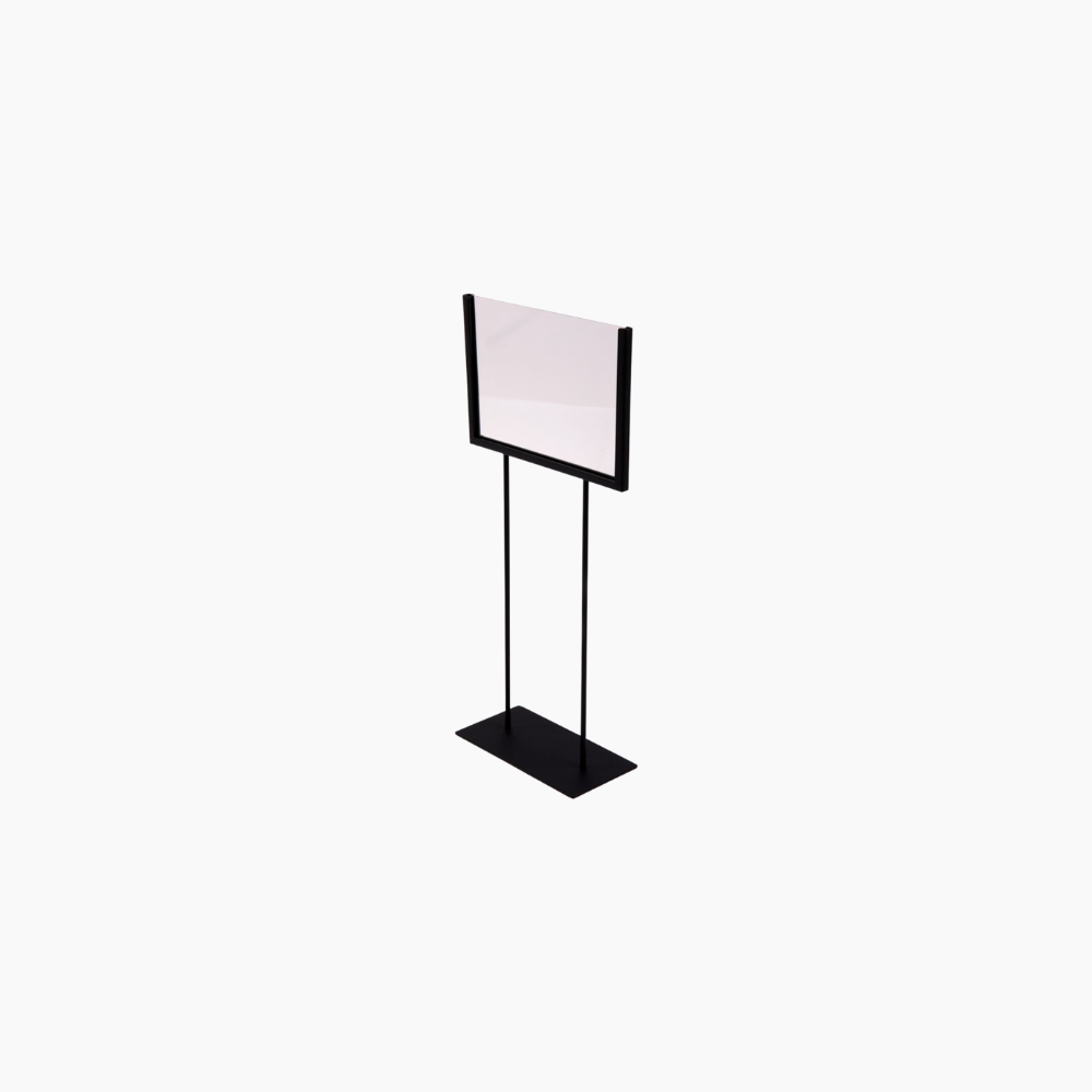 Espositore Portaprezzo Cartello Nero H.45