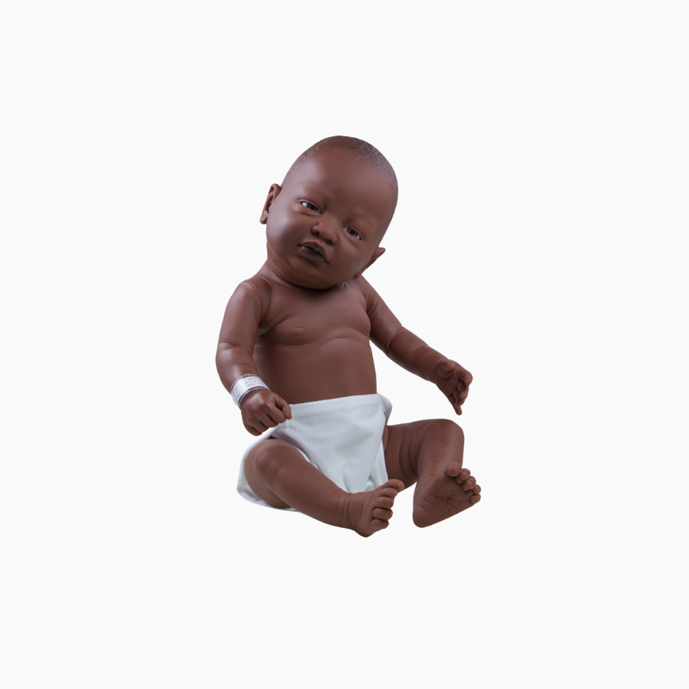 Bambolotto Neonato Afro Realistico Maschietto