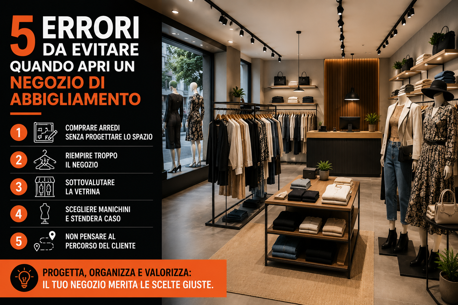 5 errori da evitare quando apri un negozio di abbigliamento