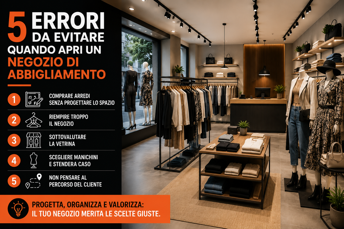 5 errori da evitare quando apri un negozio di abbigliamento
