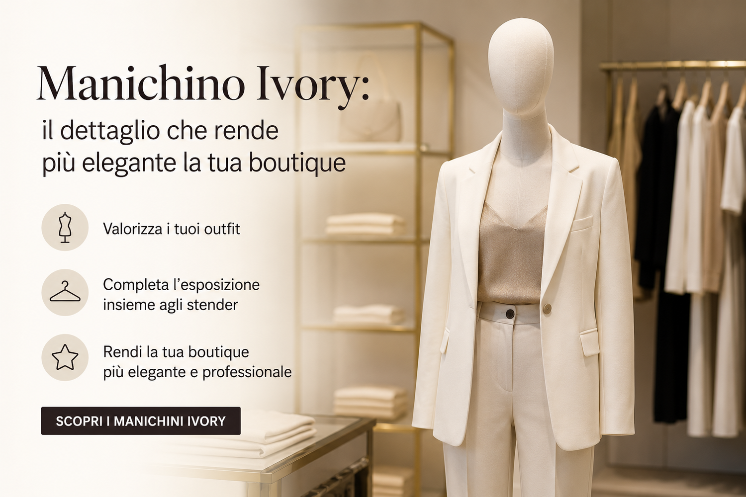 Manichino Ivory