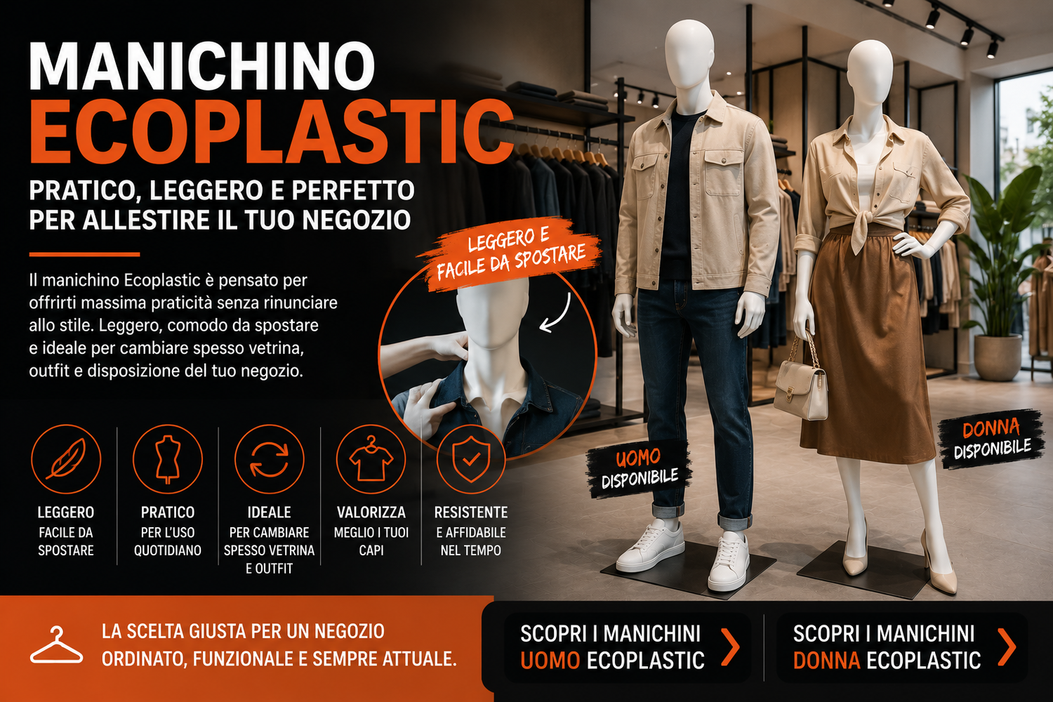 Manichino Ecoplastic