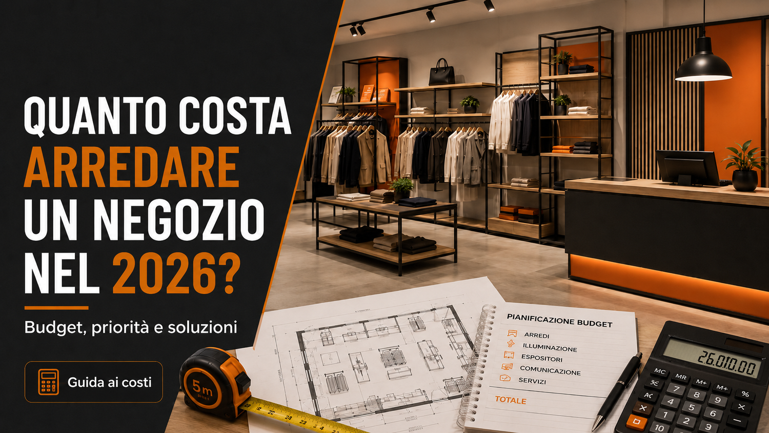 Quanto costa arredare un negozio nel 2026? Budget, priorità e soluzioni