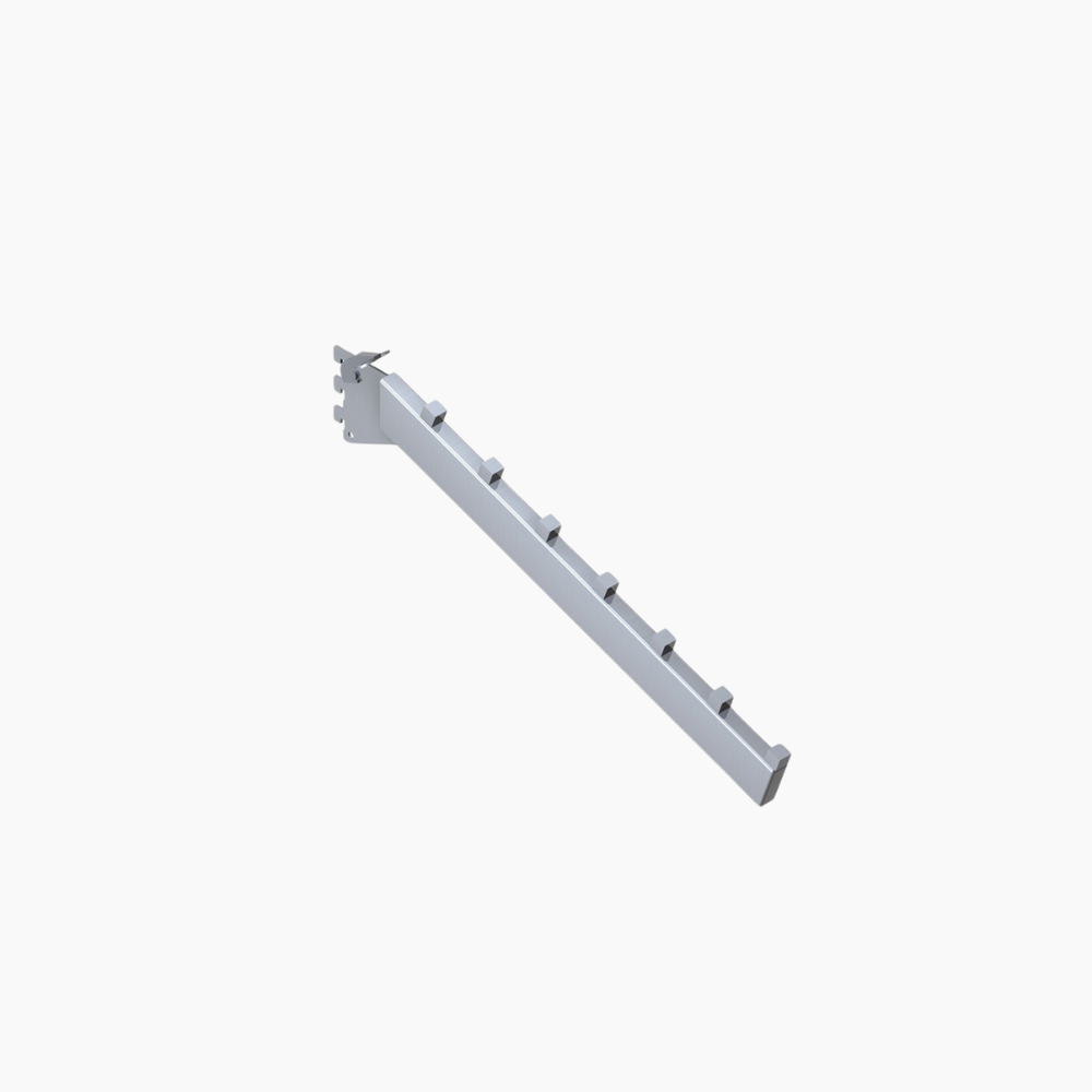 bracciolo / broche inclinata per cremagliera ts43 cromata