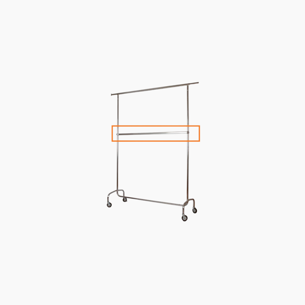 Intermediate bar for drying clothes