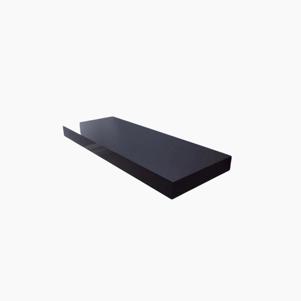 Mensola Legno Nero Lucida 90x40 Spessore 38mm