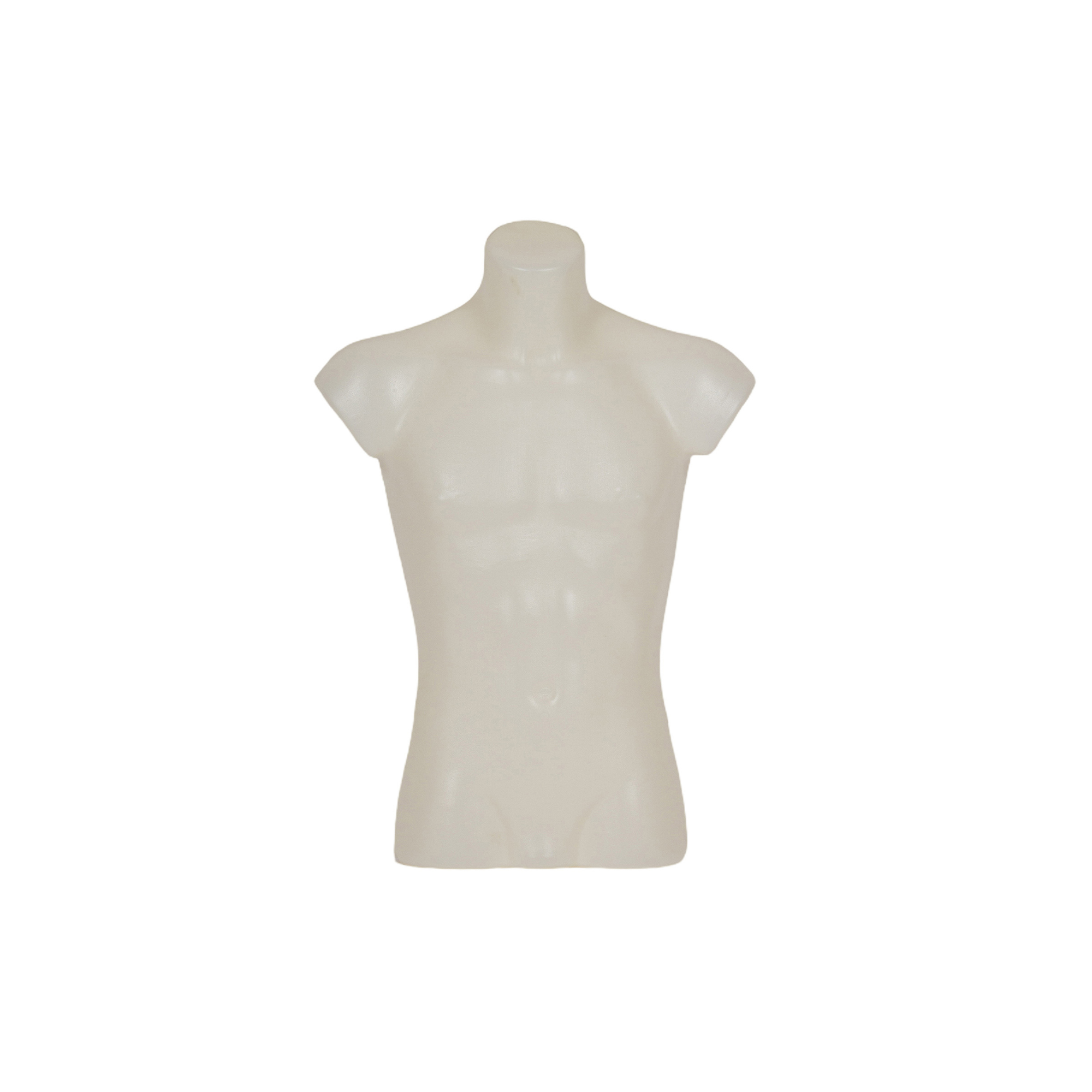 Twist Uomo in Plastica Bianco per Esposizione | Busto Manichino Economico