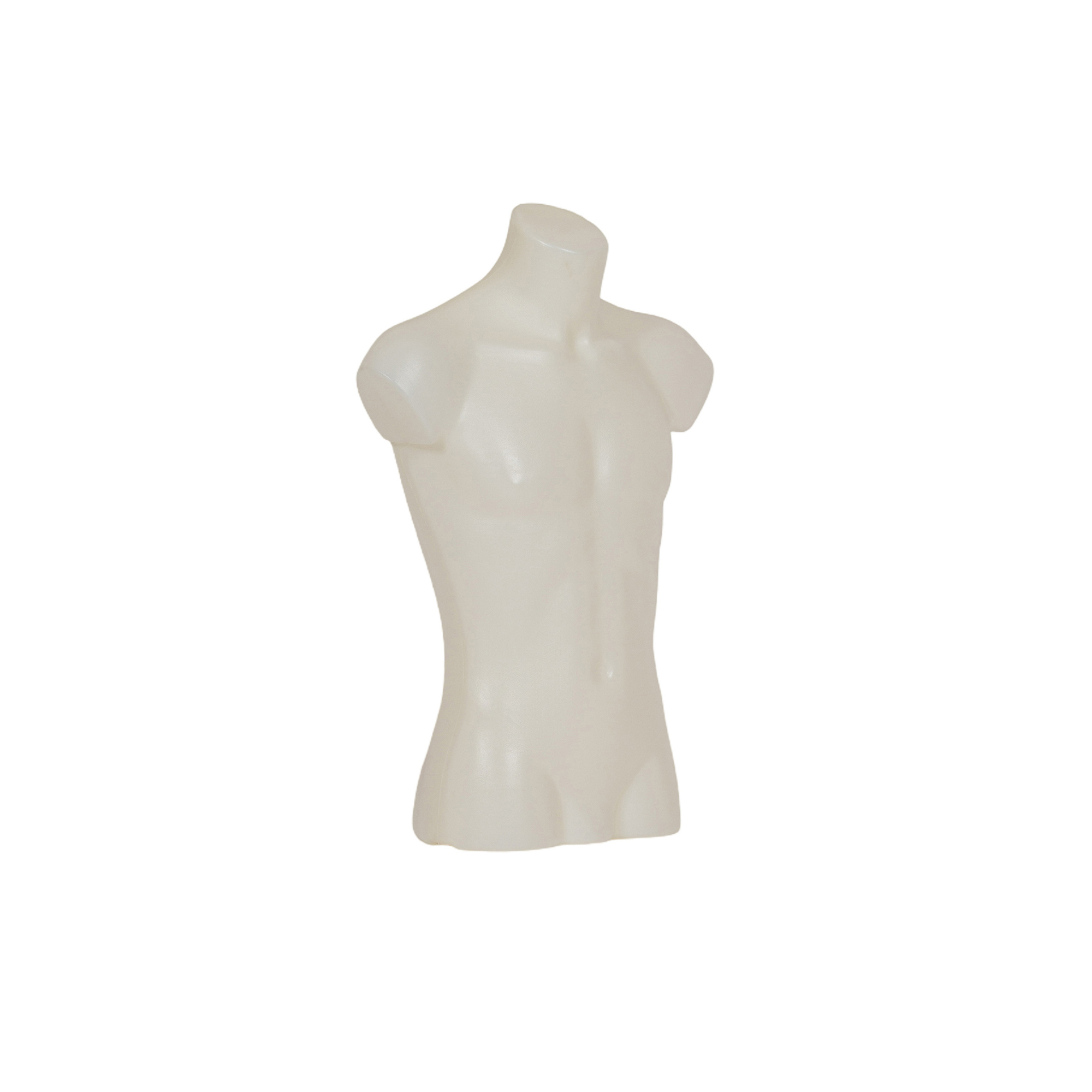 Twist Uomo in Plastica Bianco per Esposizione | Busto Manichino Economico