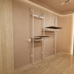 Appenderia Sporgente Shelf /Partenope bianca cm60