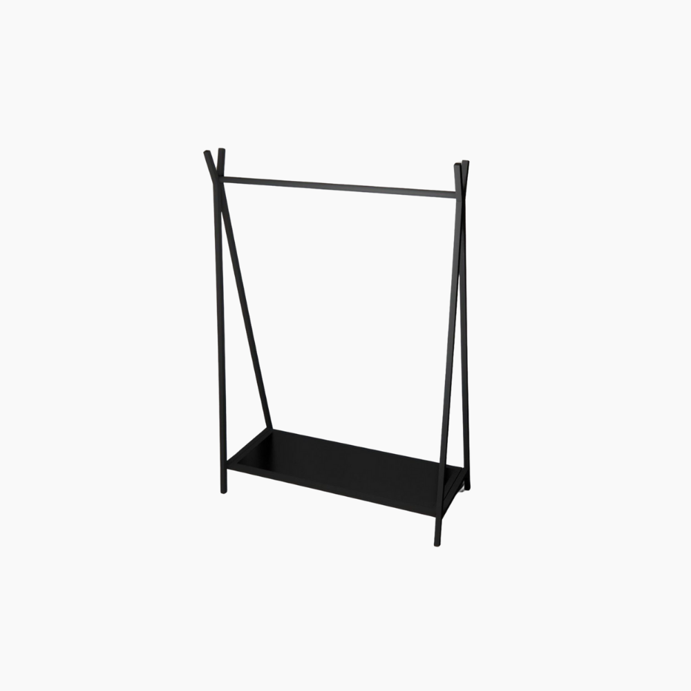 Stender Nero con Ripiano  BH206