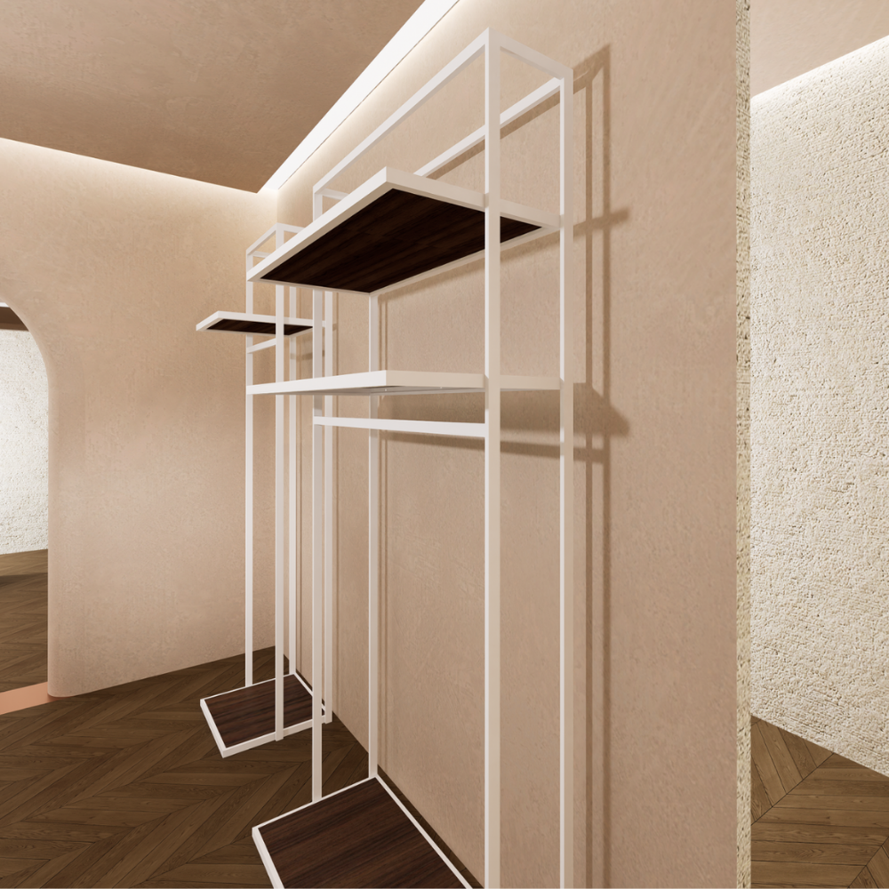 Estructura autoportante cm 60x 240H Blanco