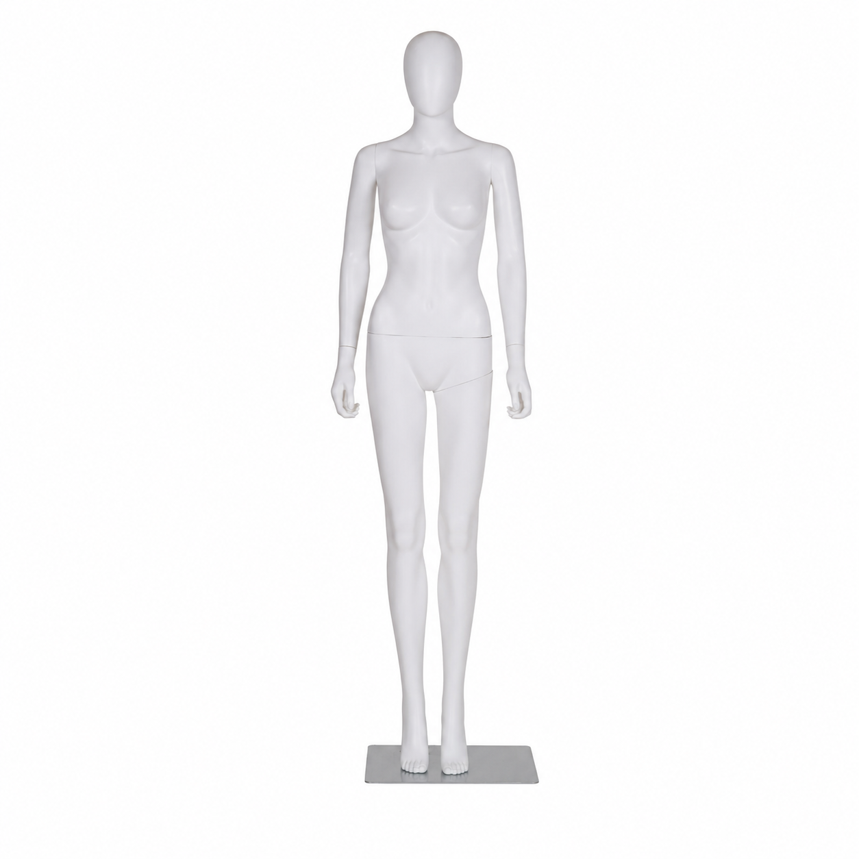 Manichino Donna Ecoplastic Bianco / Posizione Dritta