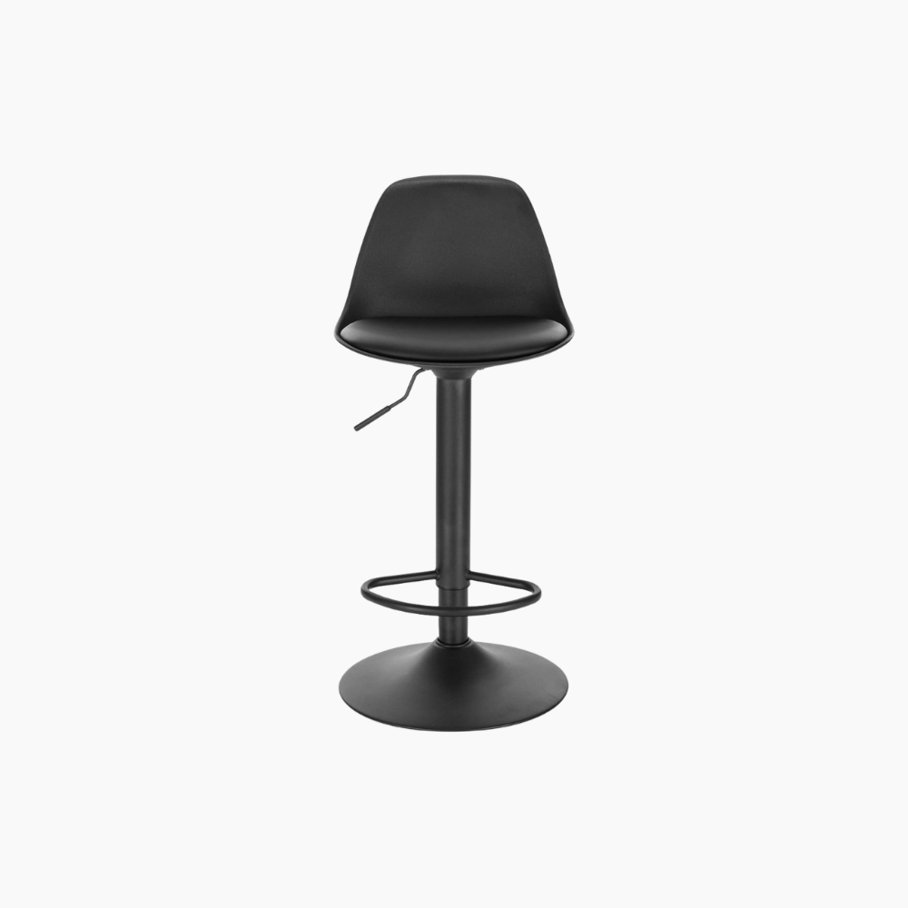 SGABELLO DA BAR MODERNO  NERO 0651BY