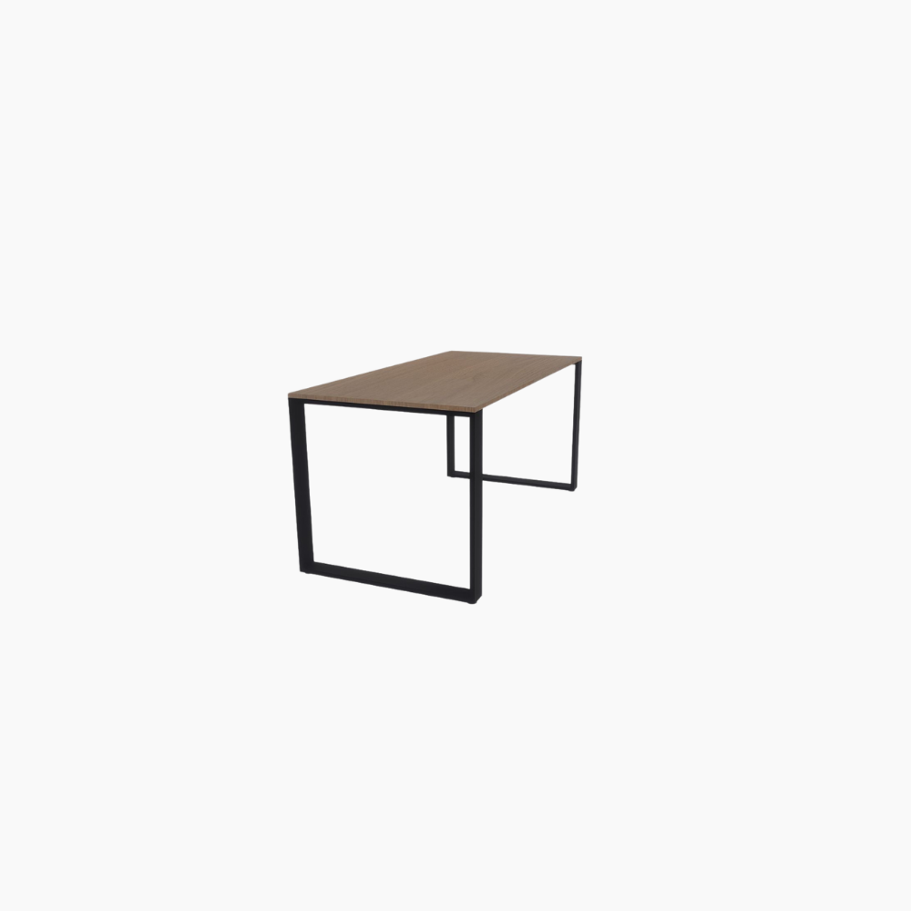 Scrivania cm140x80 Top Noce gamba ad anello