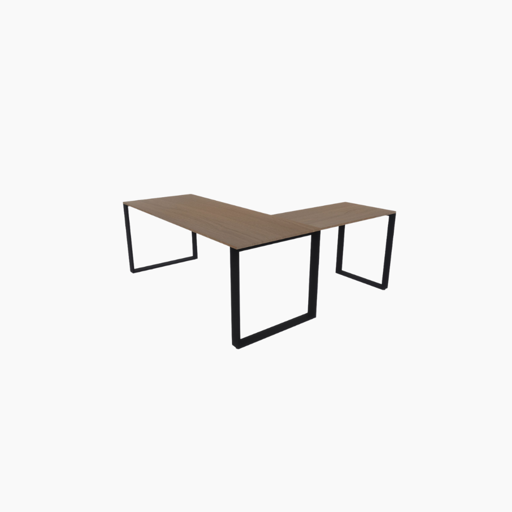 Scrivania con allungo  cm200X180 Top Noce