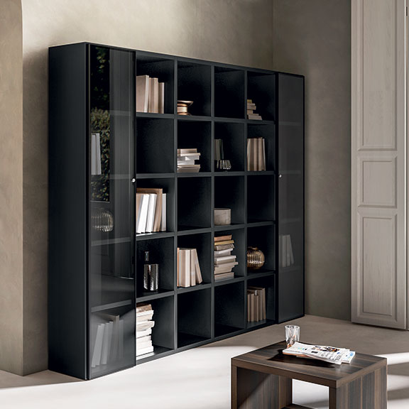 Librerie/Contenitori/Archiviazione Alveare e Vetro