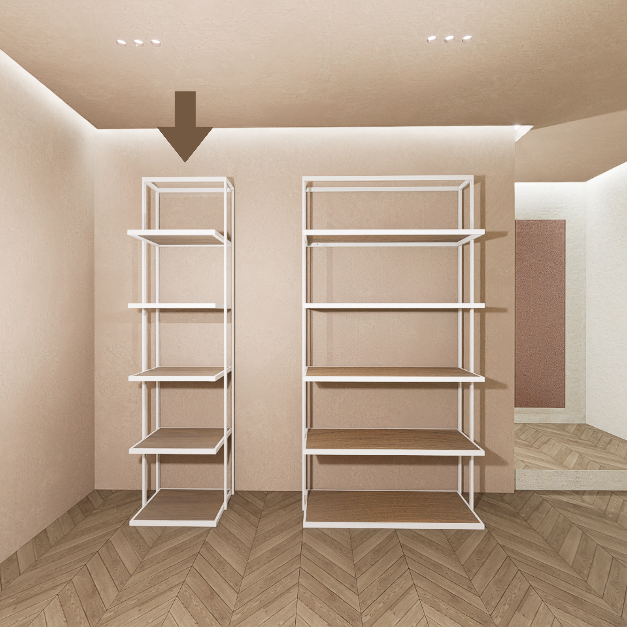 Struttura Autoportante cm 60*240h White