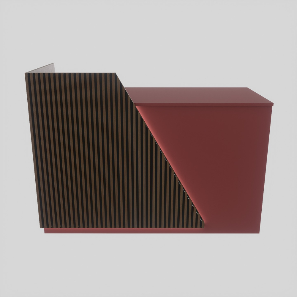 Slive Luminous Bench 160 cm Magenta Antique Walnut front