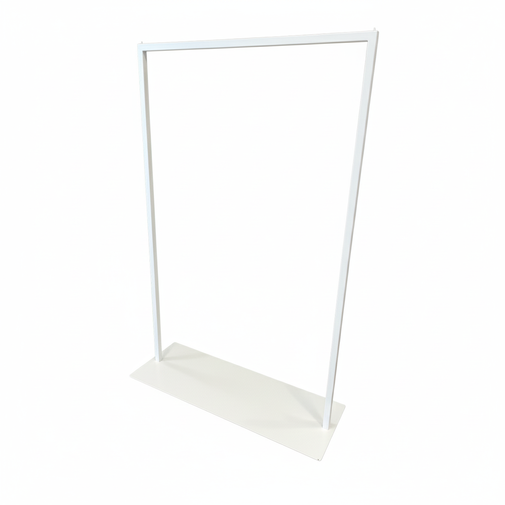 Stender con piastra bianco cm100x150h