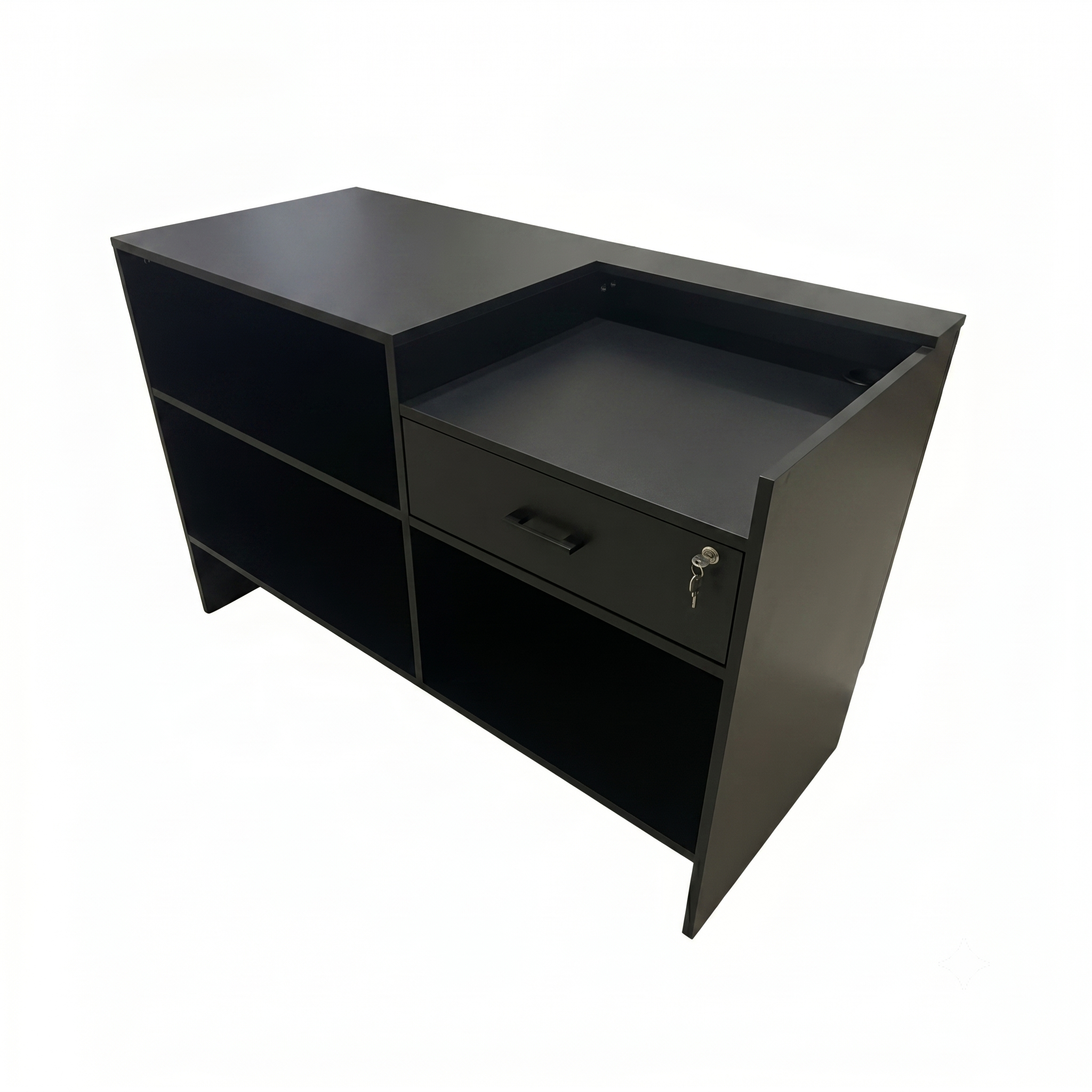 Banco Cassa Nero cm140x60x90H