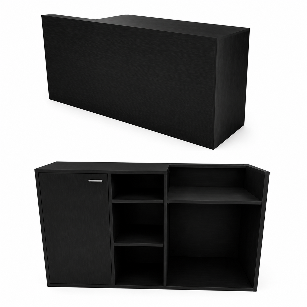 Banco Cassa Nero cm160x60h90H