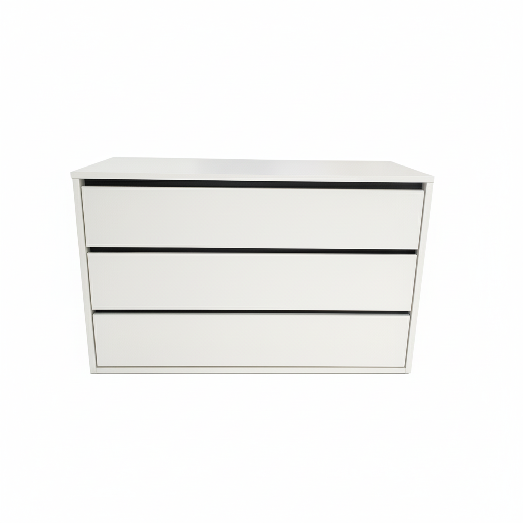 Cassettiera con Gola Bianca cm 100x41 h62