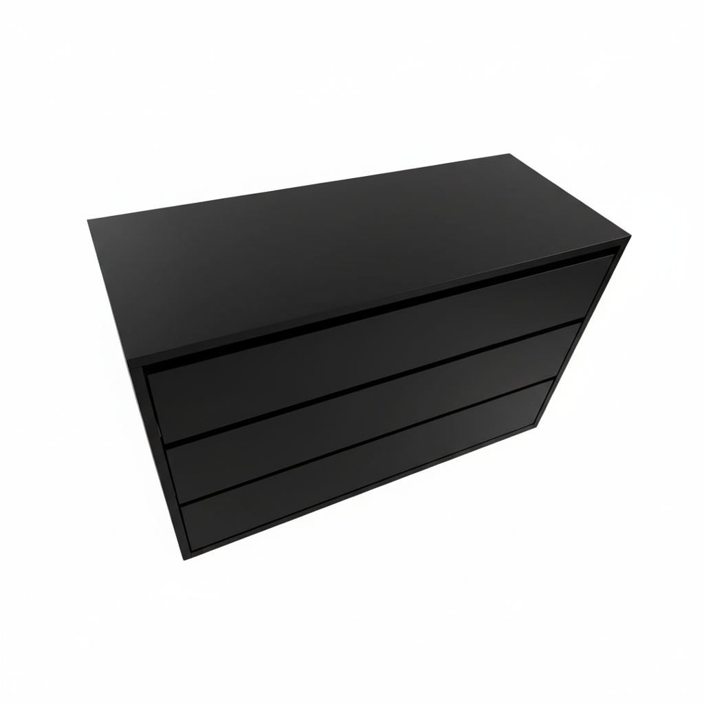 Cassettiera con Gola Nera cm 100x41 h62