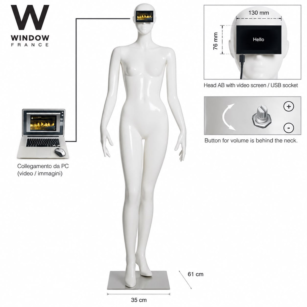 Manichino Donna Window Emotion