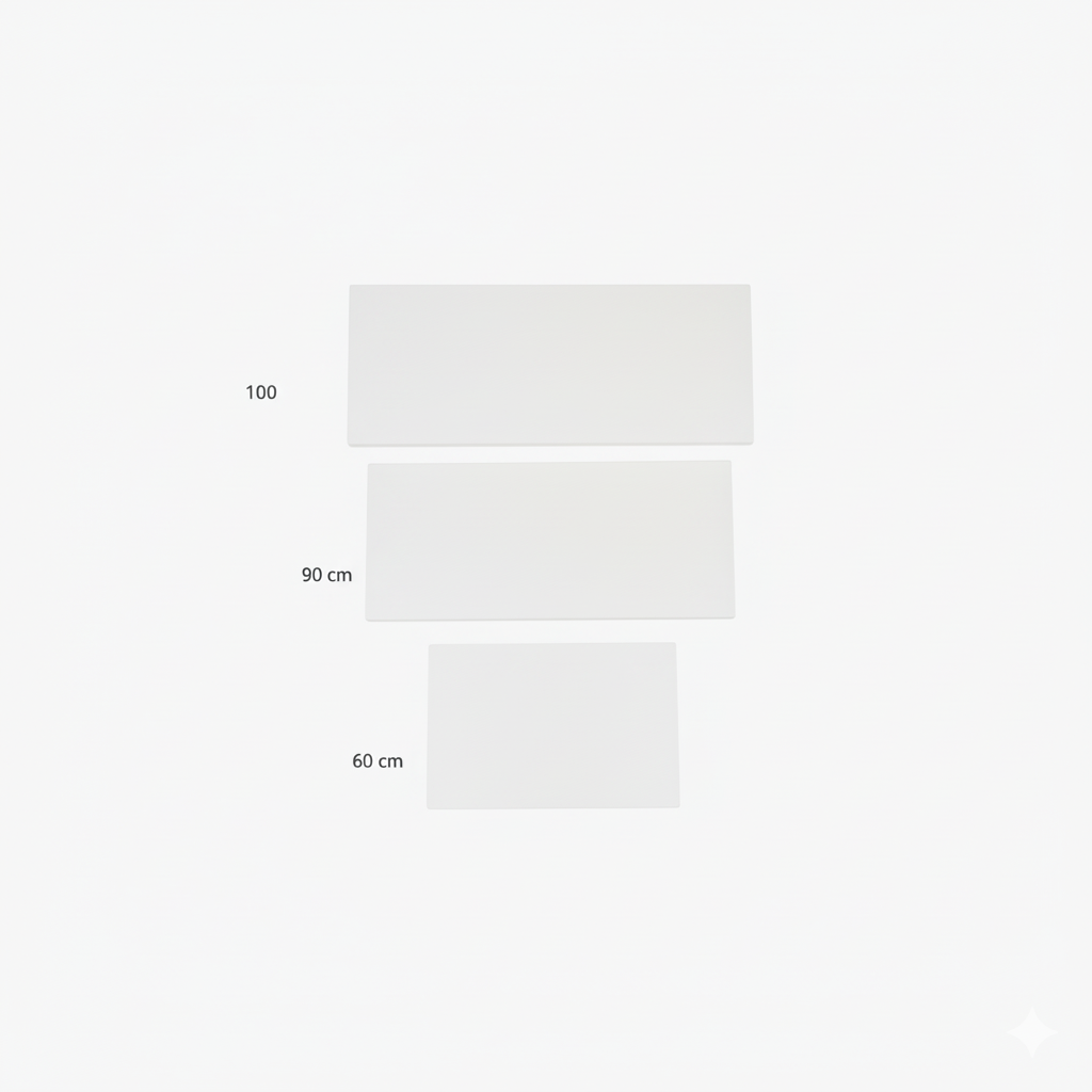 White Wood Shelf cm60x40 mm18