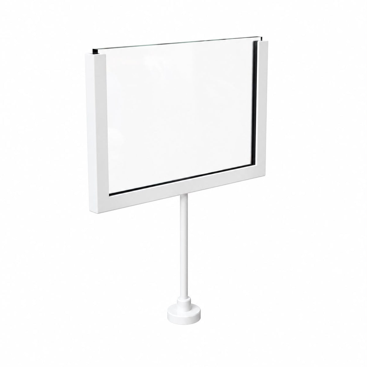 Porta Cartello A6 Bianco Magnetico