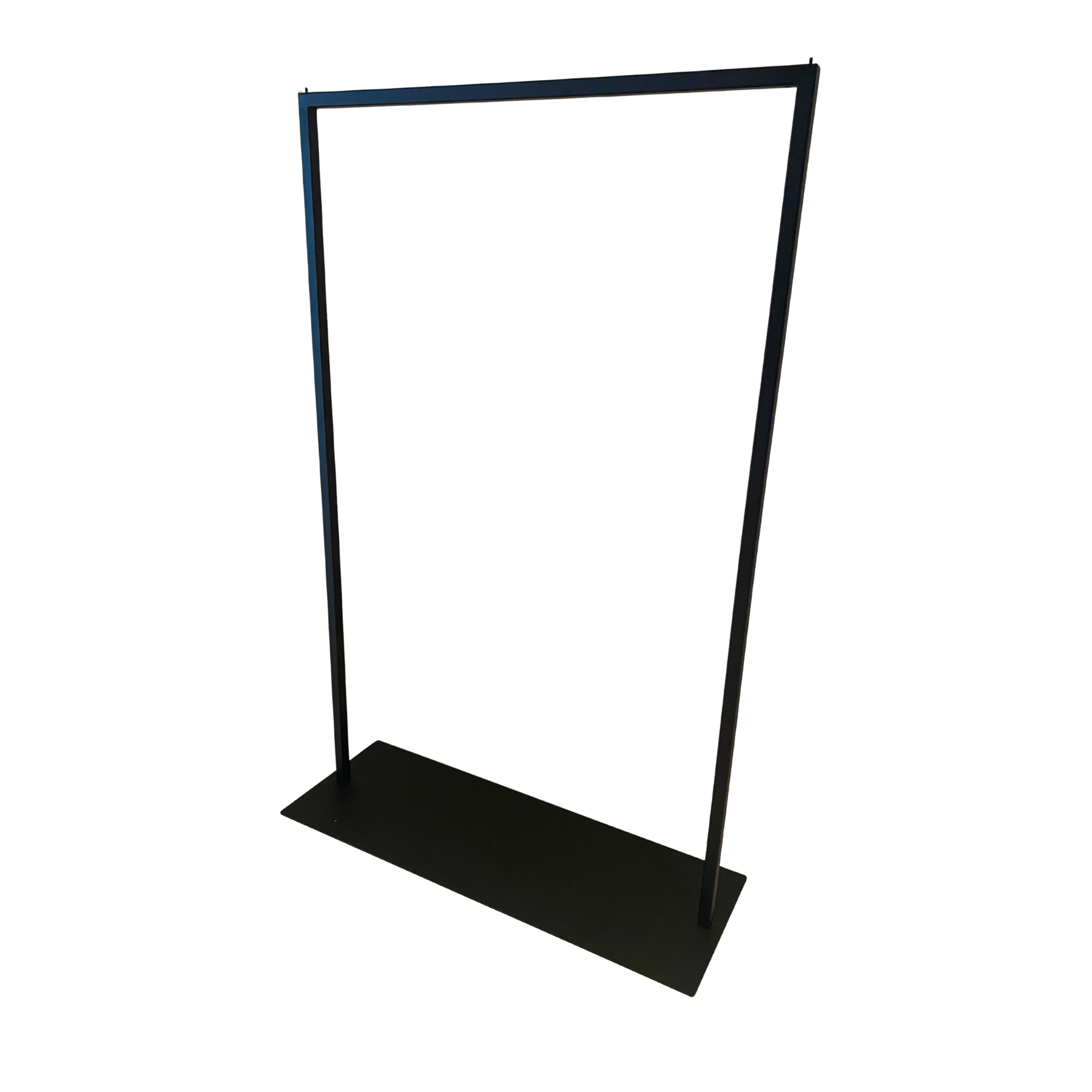 Stender con piastra nero cm100x150h