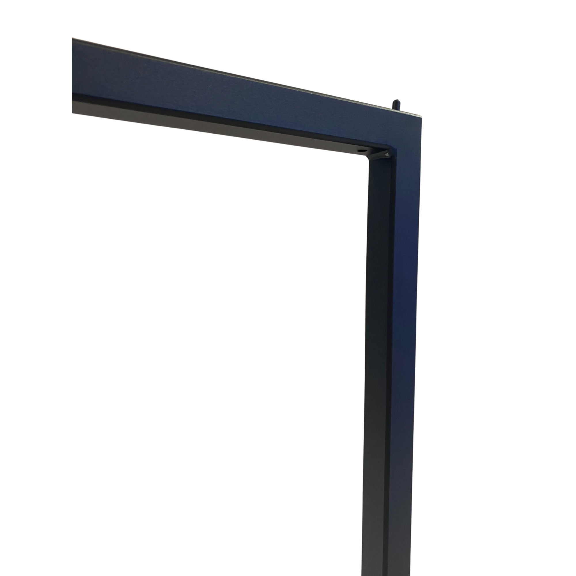 Stender con piastra nero cm60x180h