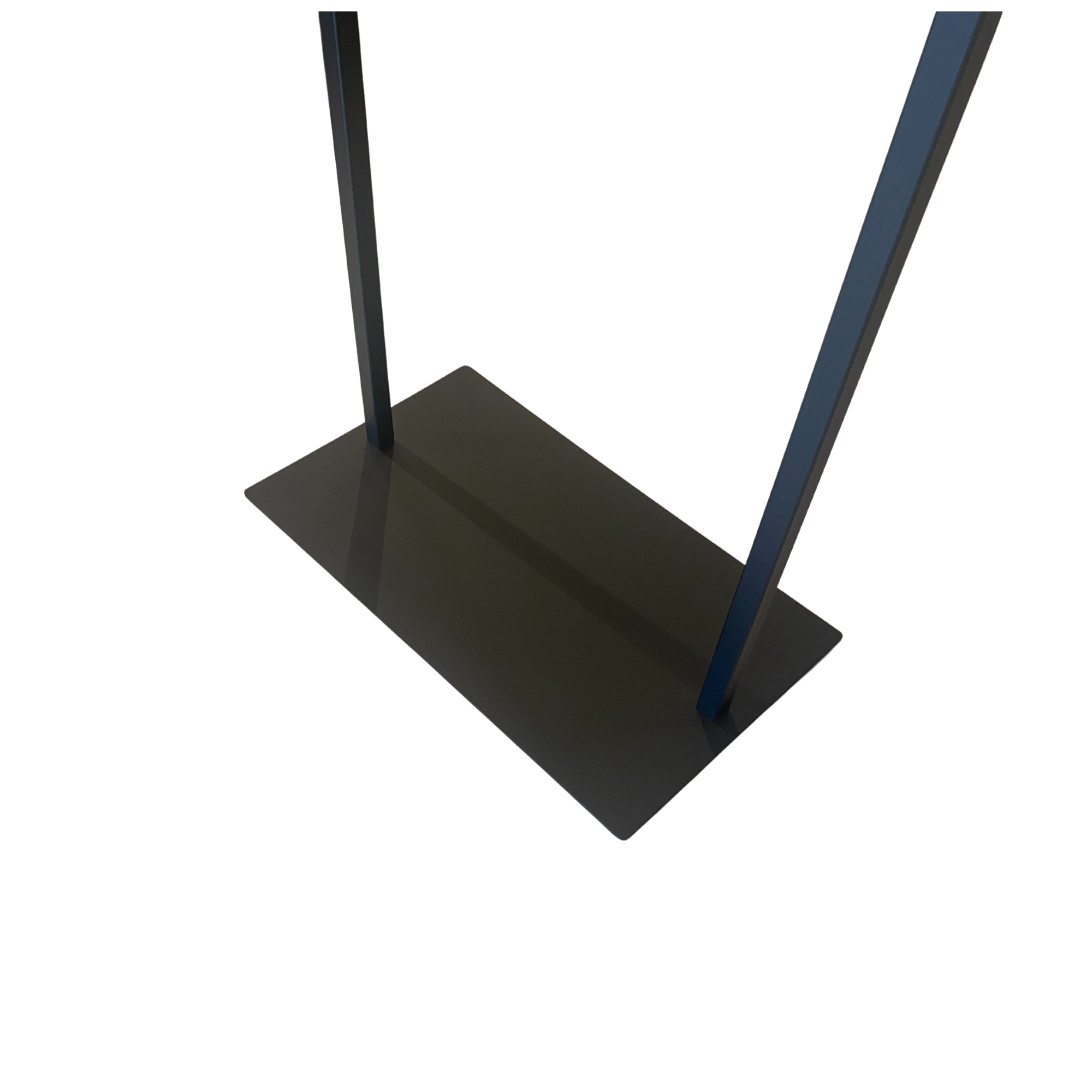Stender con piastra nero cm60x180h