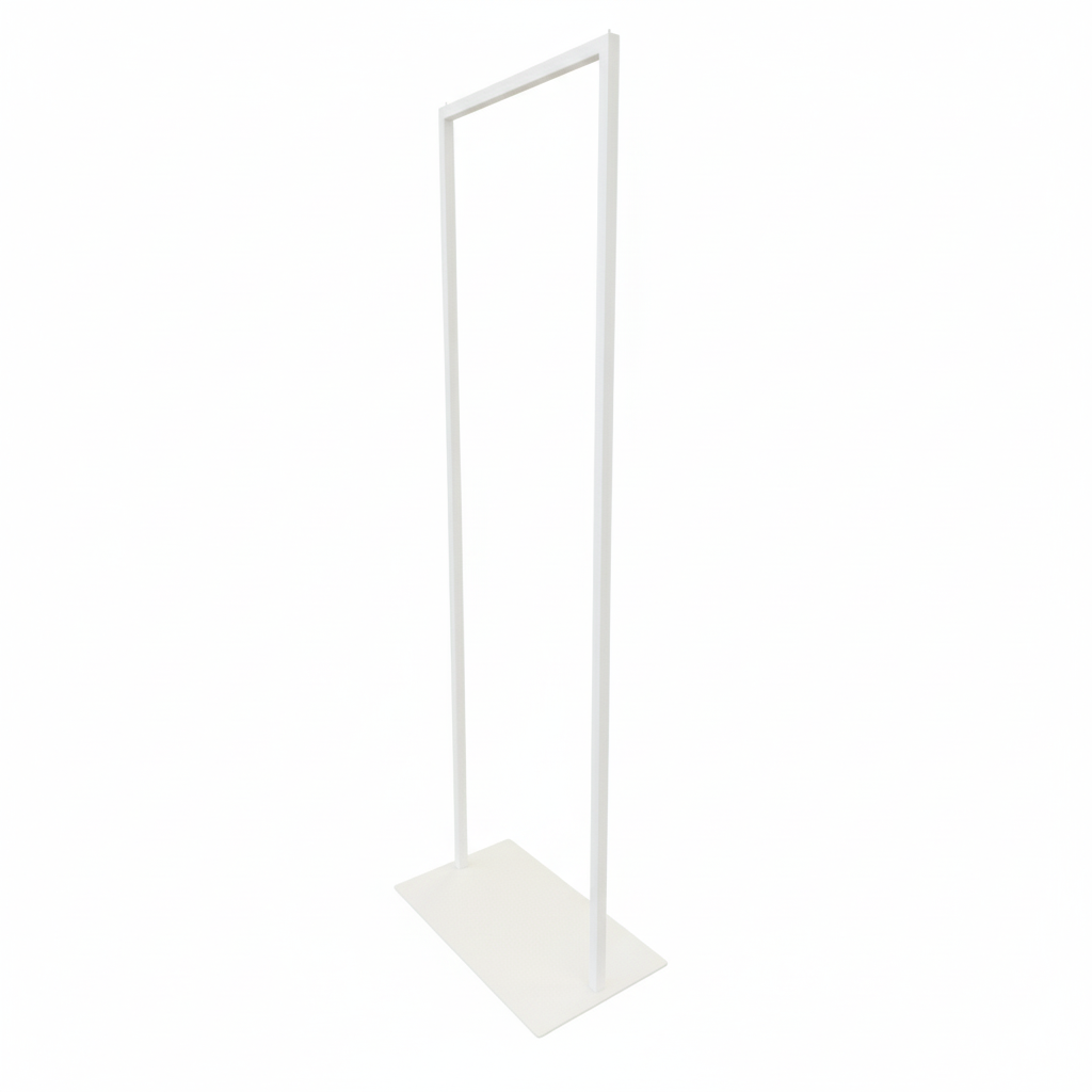 Stender con piastra bianco cm60x180h