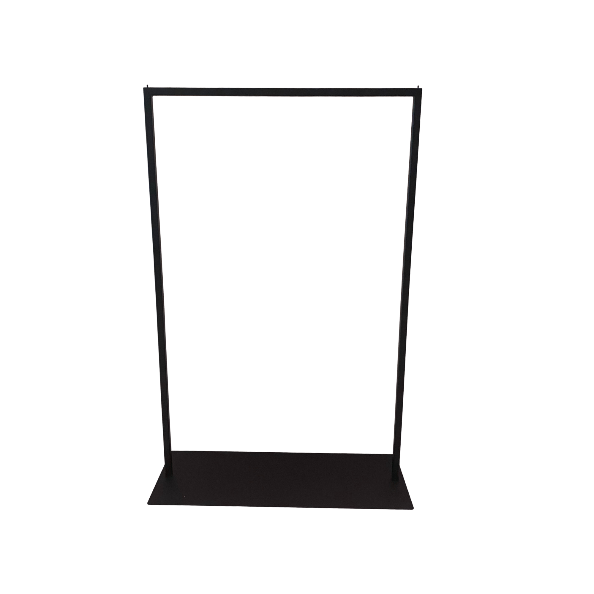 Stender con piastra nero cm100x150h
