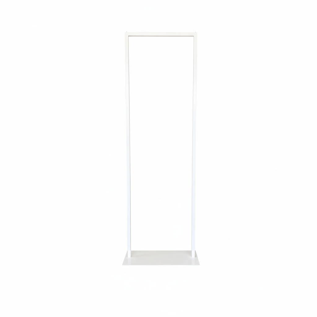 Stender con piastra bianco cm60x180h